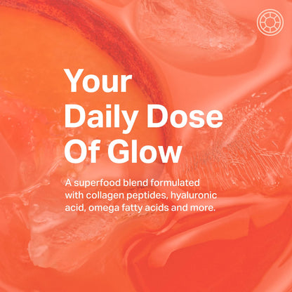 Proper, The Corals Daily Glow Beauty Blend - Nutrient Dense Superfood Powder with Collagen Peptides, Hyaluronic Acid Powder, Vitamin C, and MSM. Hair, Skin, Nail Vitamin Supplement for Women & Men - dailyvitalstore