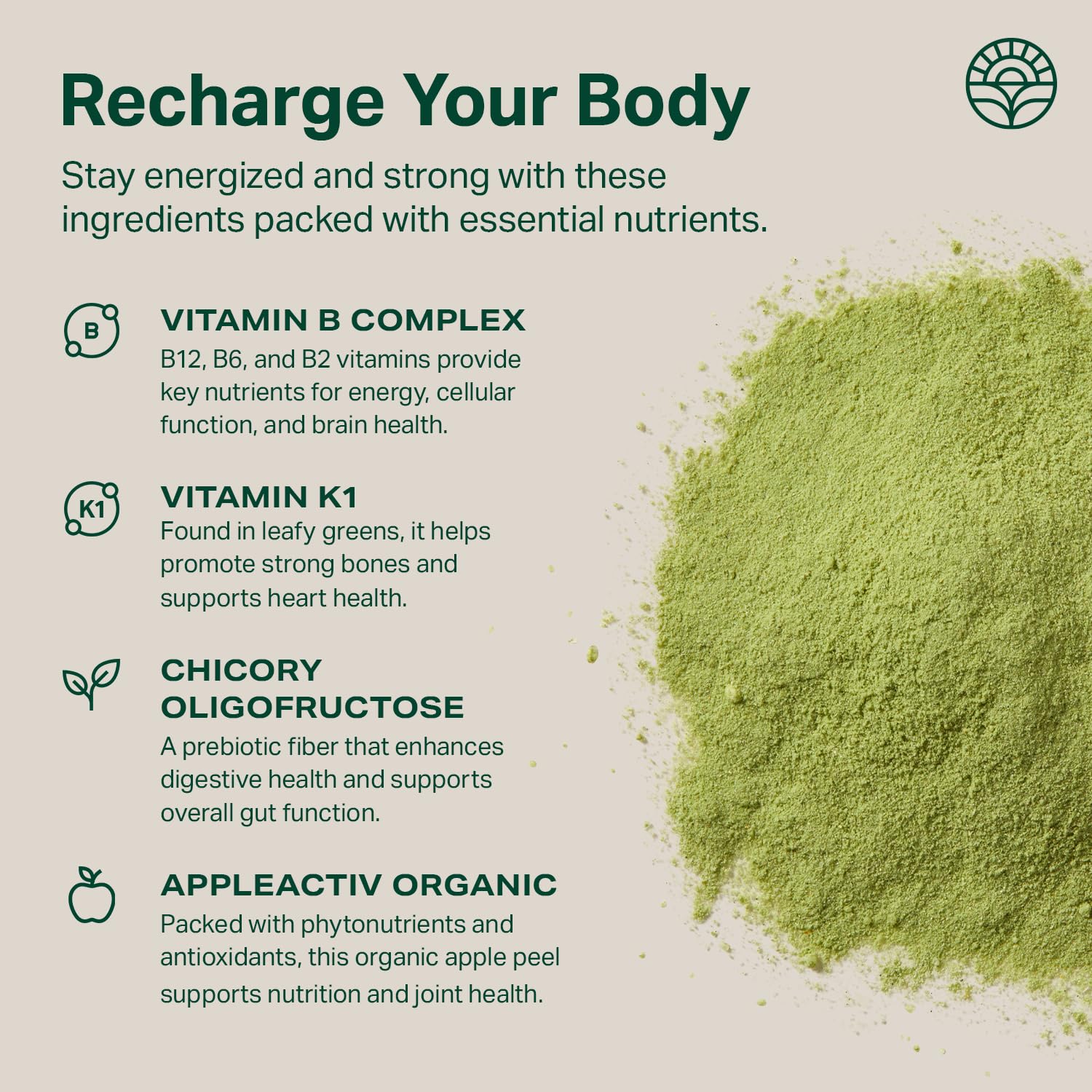 Proper, The Greens Daily Boost Organic Greens Powder. Whole Food, Apple Flavour Veggie Powder Superfood with Wheatgrass, Spirulina, Chlorella, Probiotics. - dailyvitalstore
