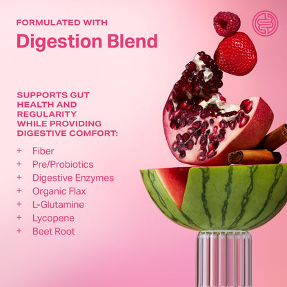 Proper, The Pinks Digestion and Bloat Relief. Drink Mix with Gut Health Probiotics, Prebiotics, Beet Root & Enzymes for Digestive Support. Bloating and Microbiome - dailyvitalstore