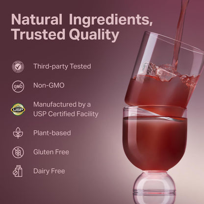 Proper, The Purples Nutrient-Dense Superfood Powder - Antioxidant Supplement and Cellular Support – Acai, Amla, Blueberry, Vitamin C, B Vitamins & More - Enhanced with Prebiotic Fiber & Probiotics - dailyvitalstore