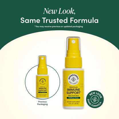 Propolis Throat Spray by Beekeeper's Naturals - 95% Bee Propolis Extract, Natural Immune Support & Sore Throat Relief - Antioxidants, Keto, Paleo, Gluten-Free (1.0 oz)(Pack of 1) - dailyvitalstore