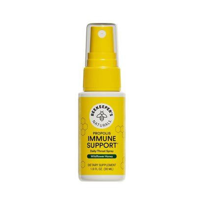 Propolis Throat Spray by Beekeeper's Naturals - 95% Bee Propolis Extract, Natural Immune Support & Sore Throat Relief - Antioxidants, Keto, Paleo, Gluten-Free (1.0 oz)(Pack of 1) - dailyvitalstore
