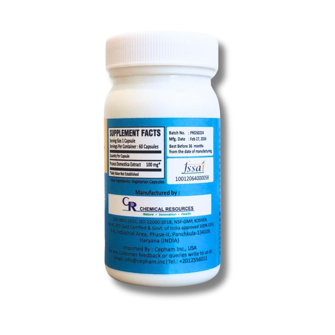 Prosman Supplement - Supports Healthy ageing & Improves Urinary Function | Patented Ingredient | Prunus domestica/pygeum (1Pack- 60 Capsules) - dailyvitalstore