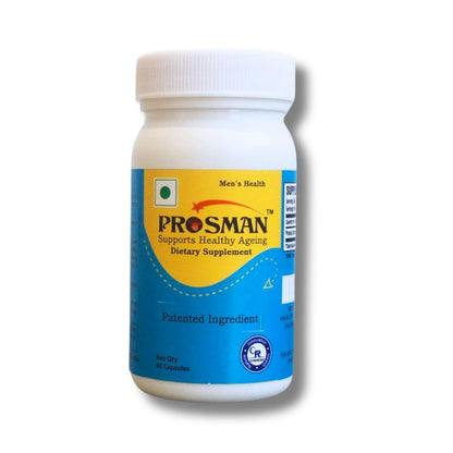Prosman Supplement - Supports Healthy ageing & Improves Urinary Function | Patented Ingredient | Prunus domestica/pygeum (1Pack- 60 Capsules) - dailyvitalstore