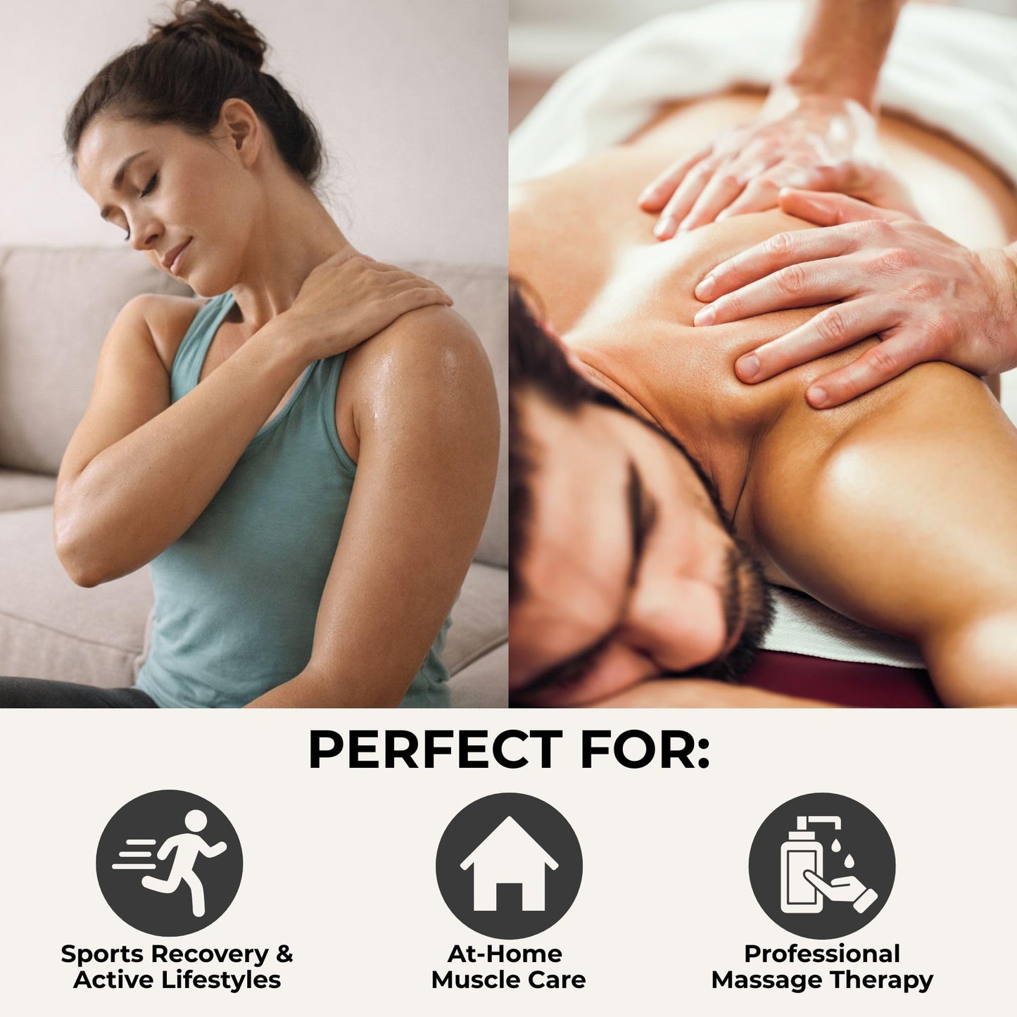 Prossage Heat Warming Relief Massage Oil for Therapuetic Massages, Deep Tissue Massages, and Aromatherapy, Topical Reliever, 32 Ounce Bottle - dailyvitalstore