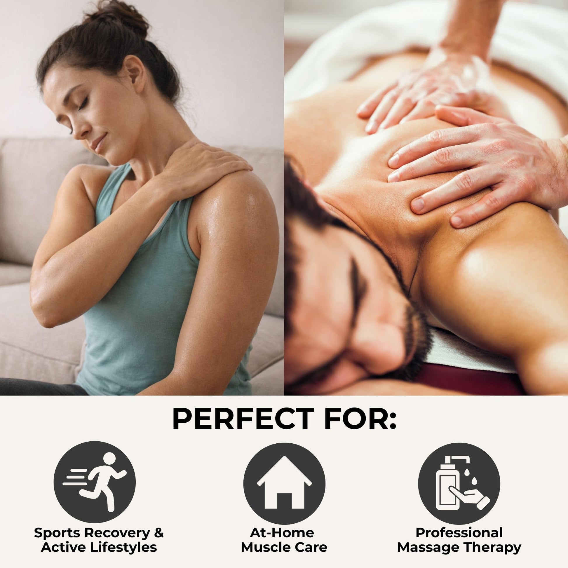 Prossage Heat Warming Relief Massage Oil for Therapuetic Massages, Deep Tissue Massages, and Aromatherapy, Topical Reliever, 32 Ounce Bottle - dailyvitalstore