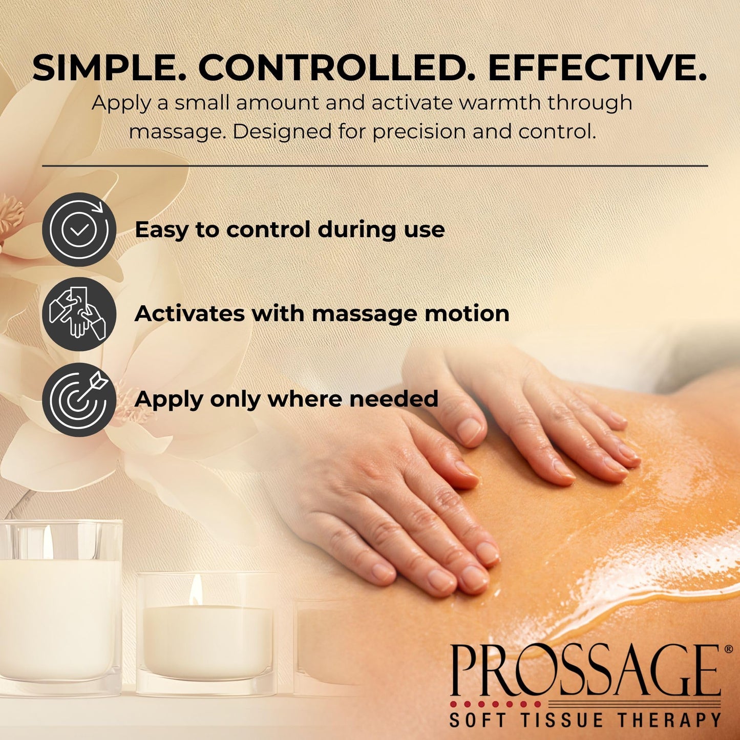 Prossage Heat Warming Relief Massage Oil for Therapuetic Massages, Deep Tissue Massages, and Aromatherapy, Topical Reliever, 8 Ounce Bottle - dailyvitalstore