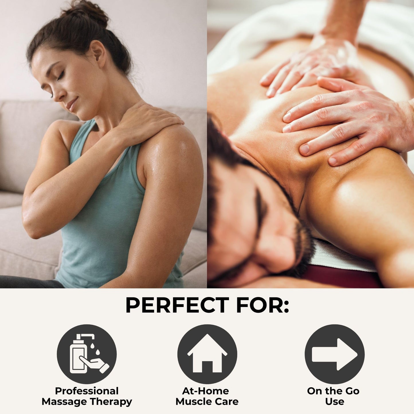 Prossage Heat Warming Relief Massage Oil for Therapuetic Massages, Deep Tissue Massages, and Aromatherapy, Topical Reliever, 8 Ounce Bottle - dailyvitalstore