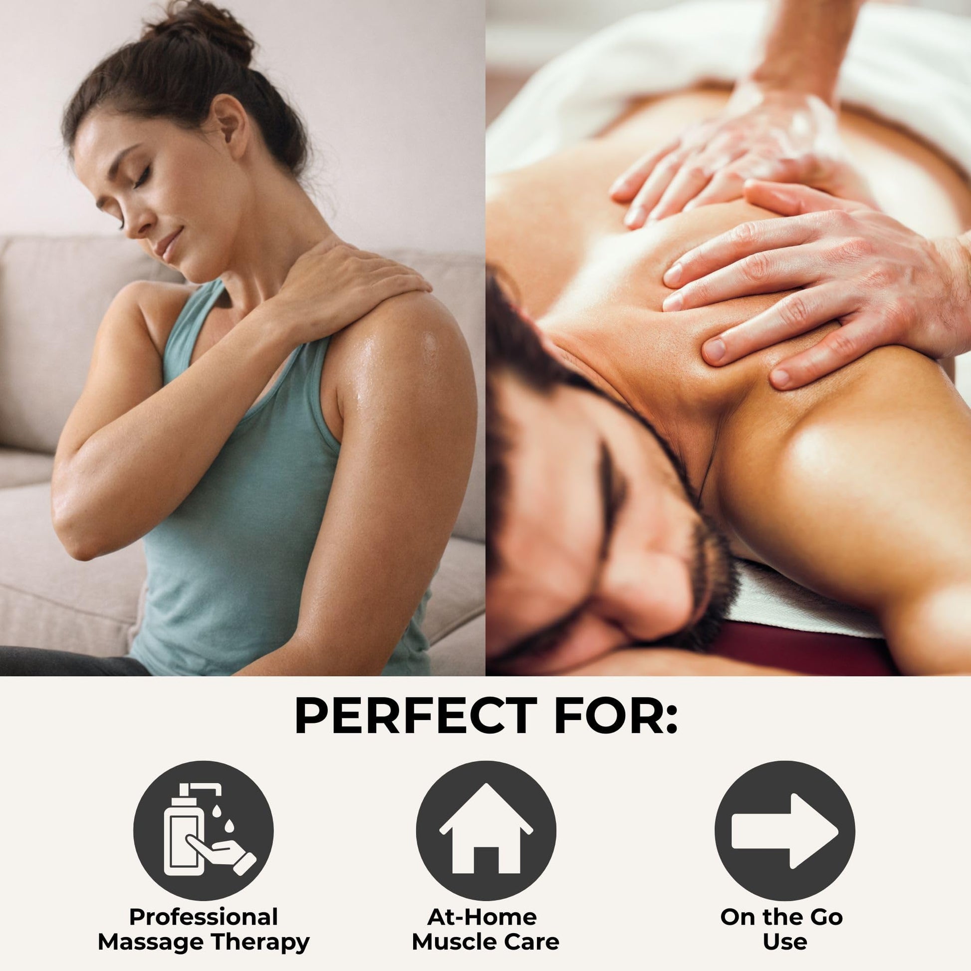 Prossage Heat Warming Relief Massage Oil for Therapuetic Massages, Deep Tissue Massages, and Aromatherapy, Topical Reliever, 8 Ounce Bottle - dailyvitalstore