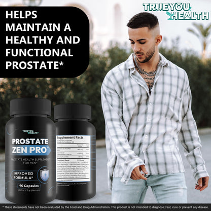 Prostate Zen Pro - Improved Formula - Our Best Prostate Health Supplement for Men - Our Best Prostate Support Supplement for Men’s Health - Natural Prostate Genix ProstaZen - dailyvitalstore