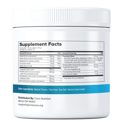 ProstaVive Advanced Prostate Support Formula - Complete Urinary & Bladder Health Supplement - Helps Promote Strong Flow & Emptying - Natural Powder - Gluten Free, Non-GMO - dailyvitalstore