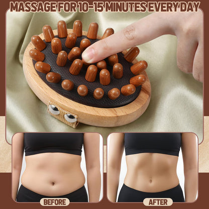 ProSuites Wooden Meridian Massage Body Brush for Cellulite Remover, Cellulite Lymphatic Drainage Massager for Body Shaping - dailyvitalstore