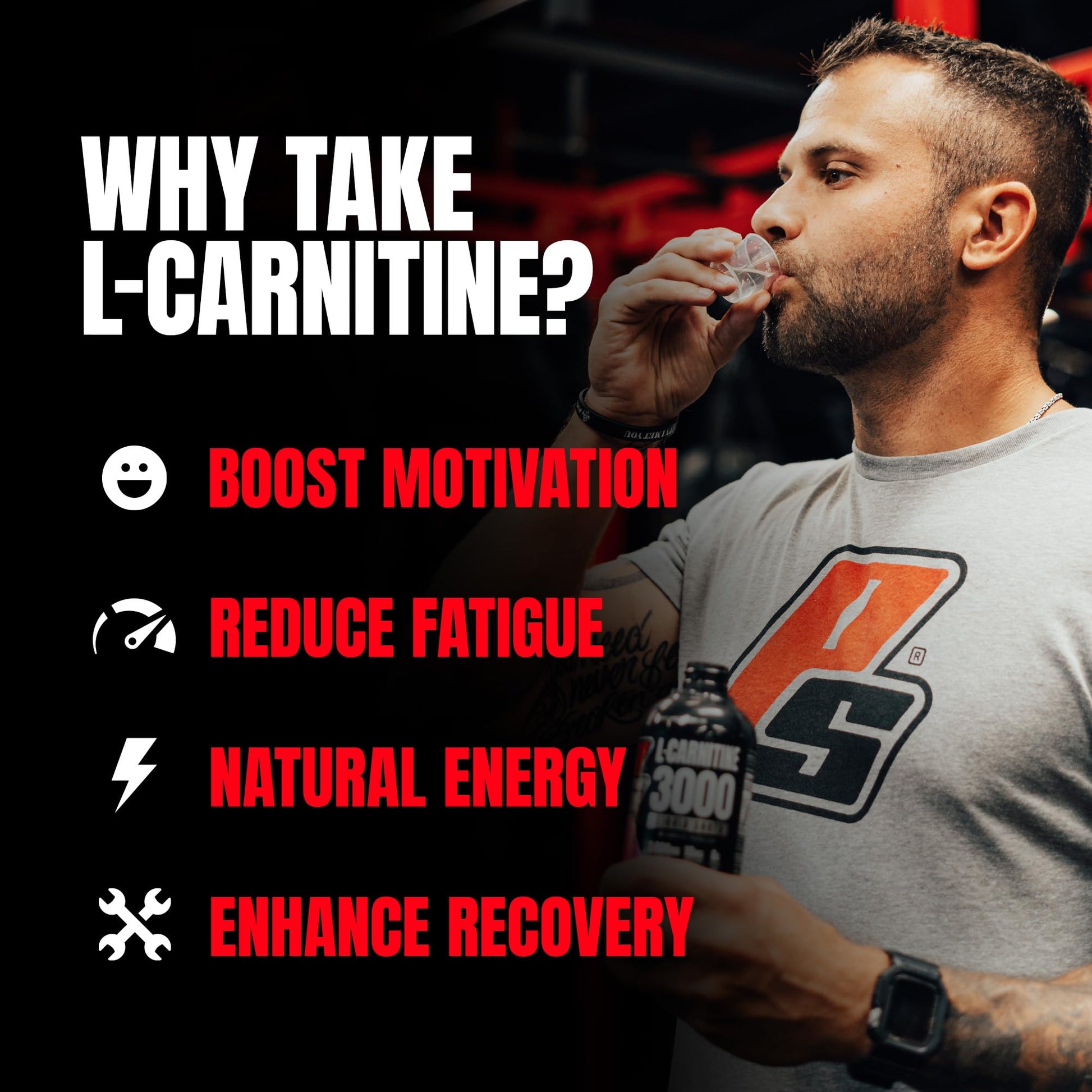 ProSupps L-Carnitine Liquid 3000, Stimulant-Free Liquid Shots for Men & Women - Clean Workout Drink for Energy, Performance & Muscle Recovery - dailyvitalstore