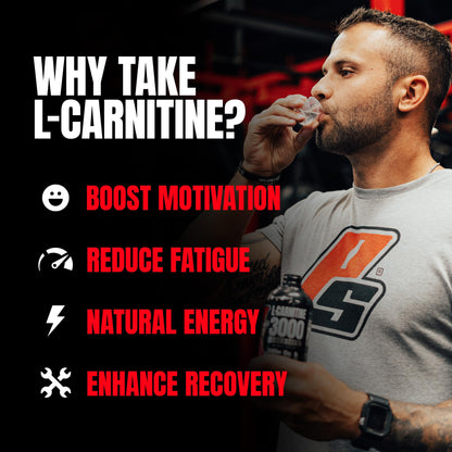 ProSupps L-Carnitine Liquid 3000, Stimulant-Free Liquid Shots for Men & Women - Clean Workout Drink for Energy, Performance & Muscle Recovery - dailyvitalstore