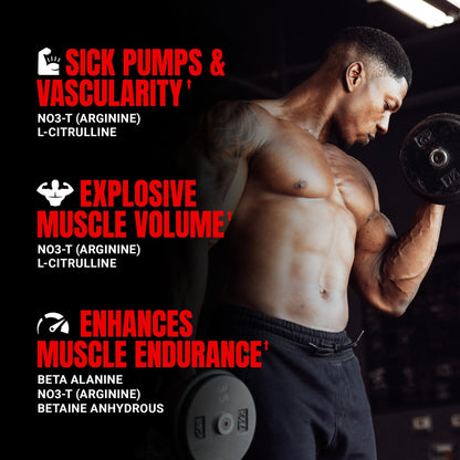 ProSupps Mr. Hyde Max Pump Pre Workout Powder - Stim-Free Preworkout Supports Blood Flow, Muscle Volume & Endurance - Caffeine-Free Nitric Oxide Gym & Fitness Supplements - dailyvitalstore