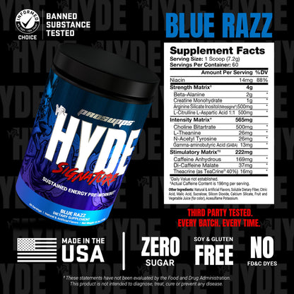 ProSupps Mr. Hyde Signature Pre Workout Powder with Creatine, Beta Alanine & Caffeine - Performance, Energy & Endurance - Clean Fitness & Gym Supplements - dailyvitalstore