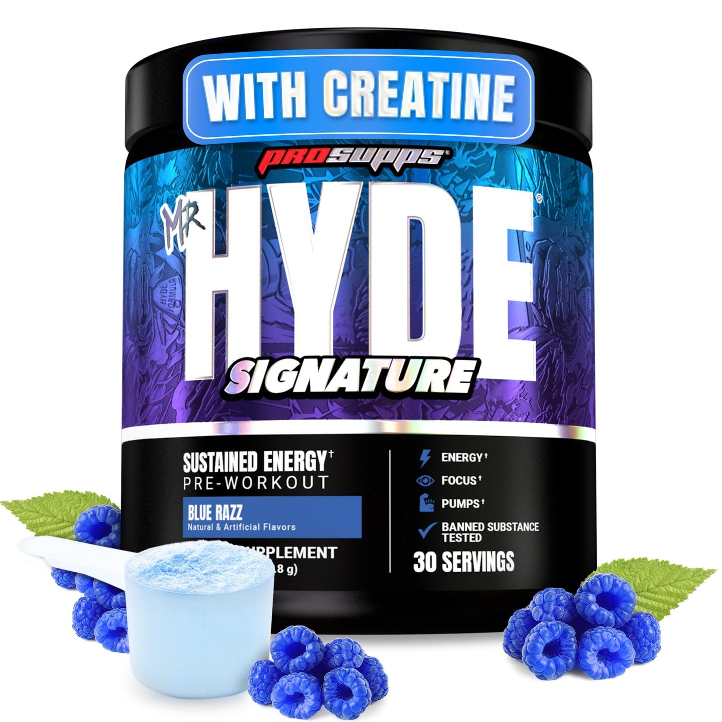 ProSupps Mr. Hyde Signature Pre Workout Powder with Creatine, Beta Alanine & Caffeine - Performance, Energy & Endurance - Clean Fitness & Gym Supplements for Men & Women = - dailyvitalstore