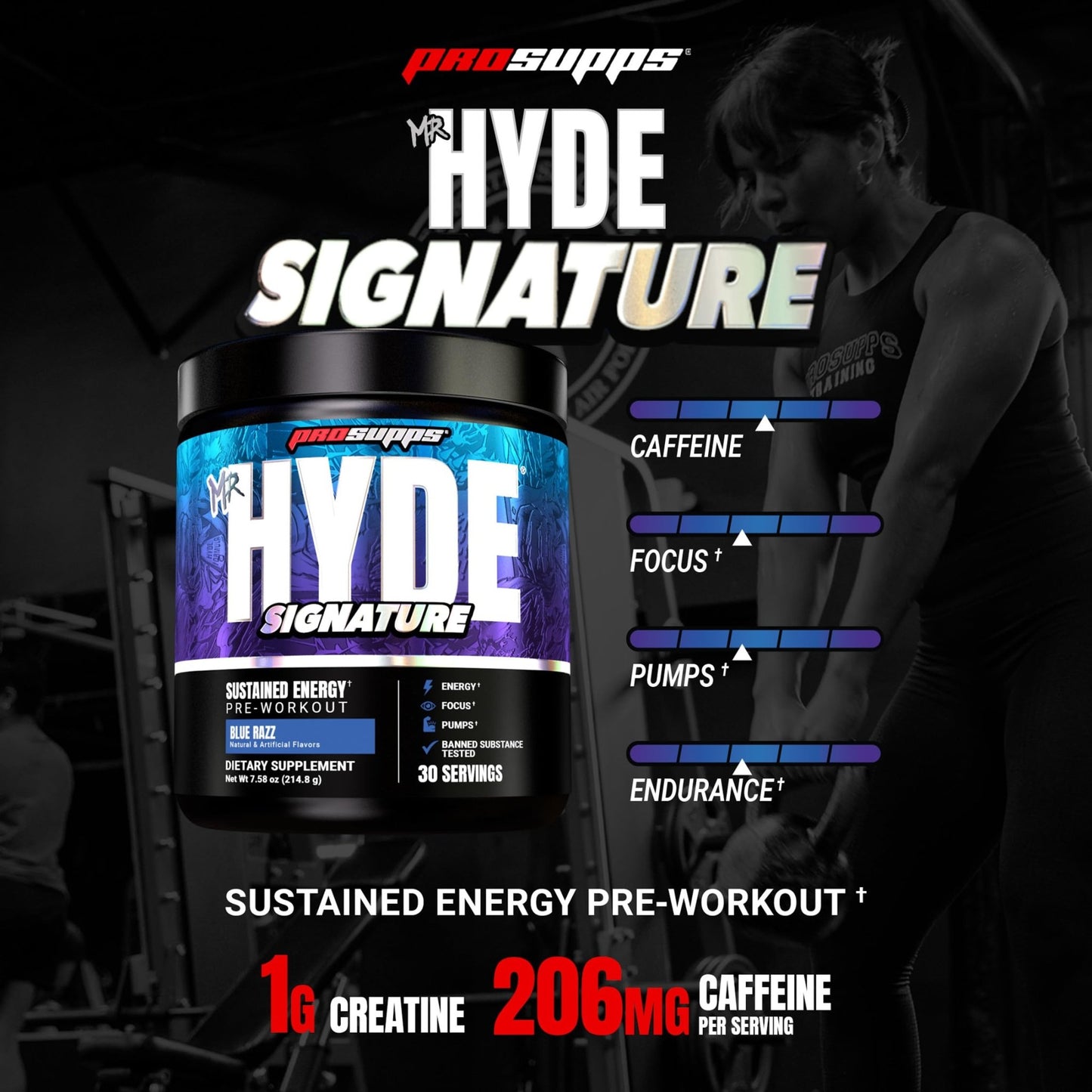 ProSupps Mr. Hyde Signature Pre Workout Powder with Creatine, Beta Alanine & Caffeine - Performance, Energy & Endurance - Clean Fitness & Gym Supplements for Men & Women = - dailyvitalstore
