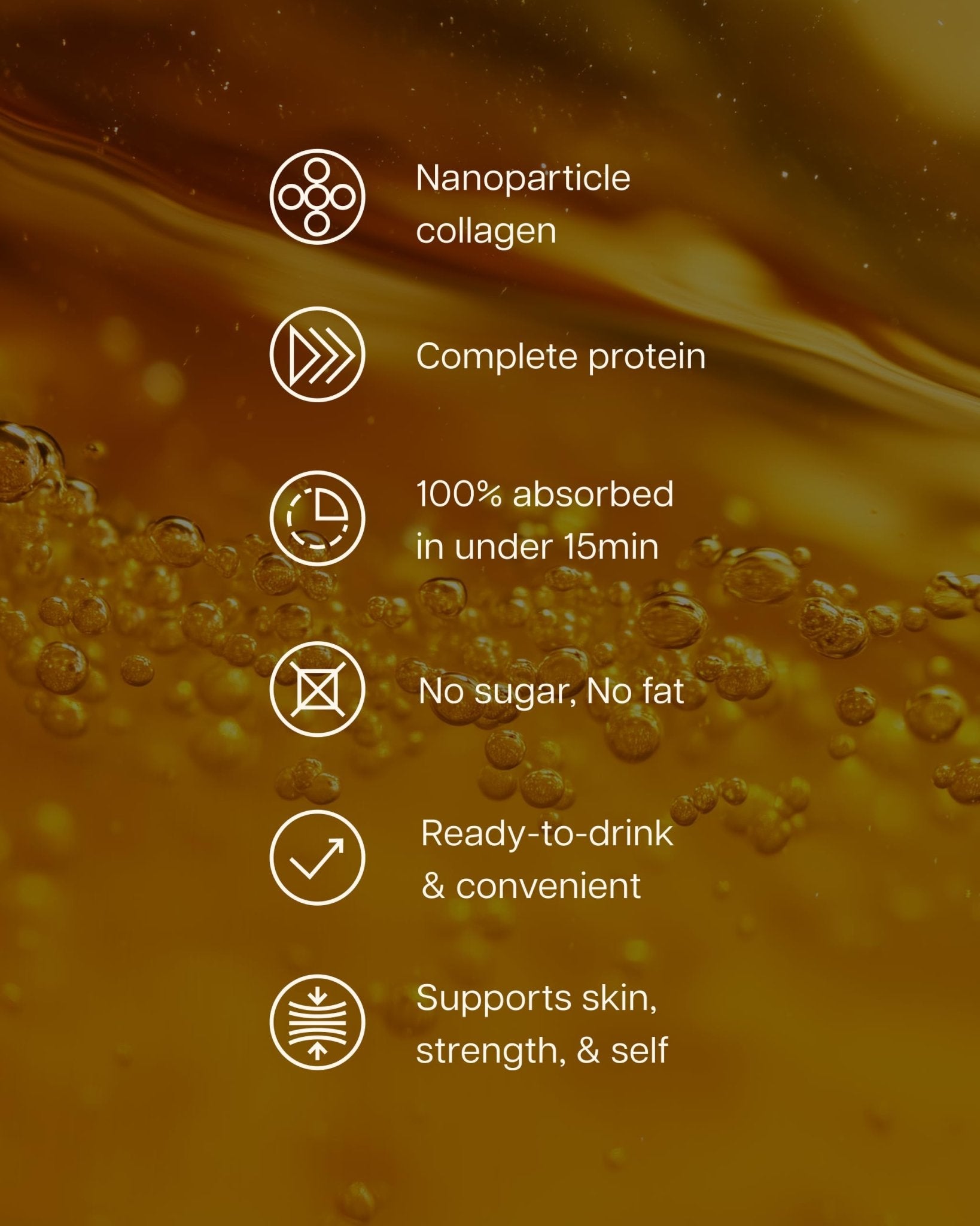 ProT Gold Liquid Collagen Protein Shot, Support for Hair, Nails and Skin, 17g, Nano Hydrolyzed & Grass Fed with Amino Acids, Sugar Free, Gluten Free, - dailyvitalstore