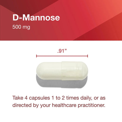 Protocol for Life Balance D-Mannose - 500mg - Bladder Cleanse - Support Healthy Urinary Tract* - For Men & Women - Kosher & Non-GMO - 90 Veg Capsules - dailyvitalstore