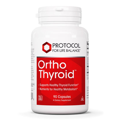 PROTOCOL FOR LIFE BALANCE Ortho Thyroid - Supports Healthy Thyroid Function* - with Ashwagandha, Zinc & Selenium - Non-GMO & Kosher - 90 Veg Capsules - dailyvitalstore