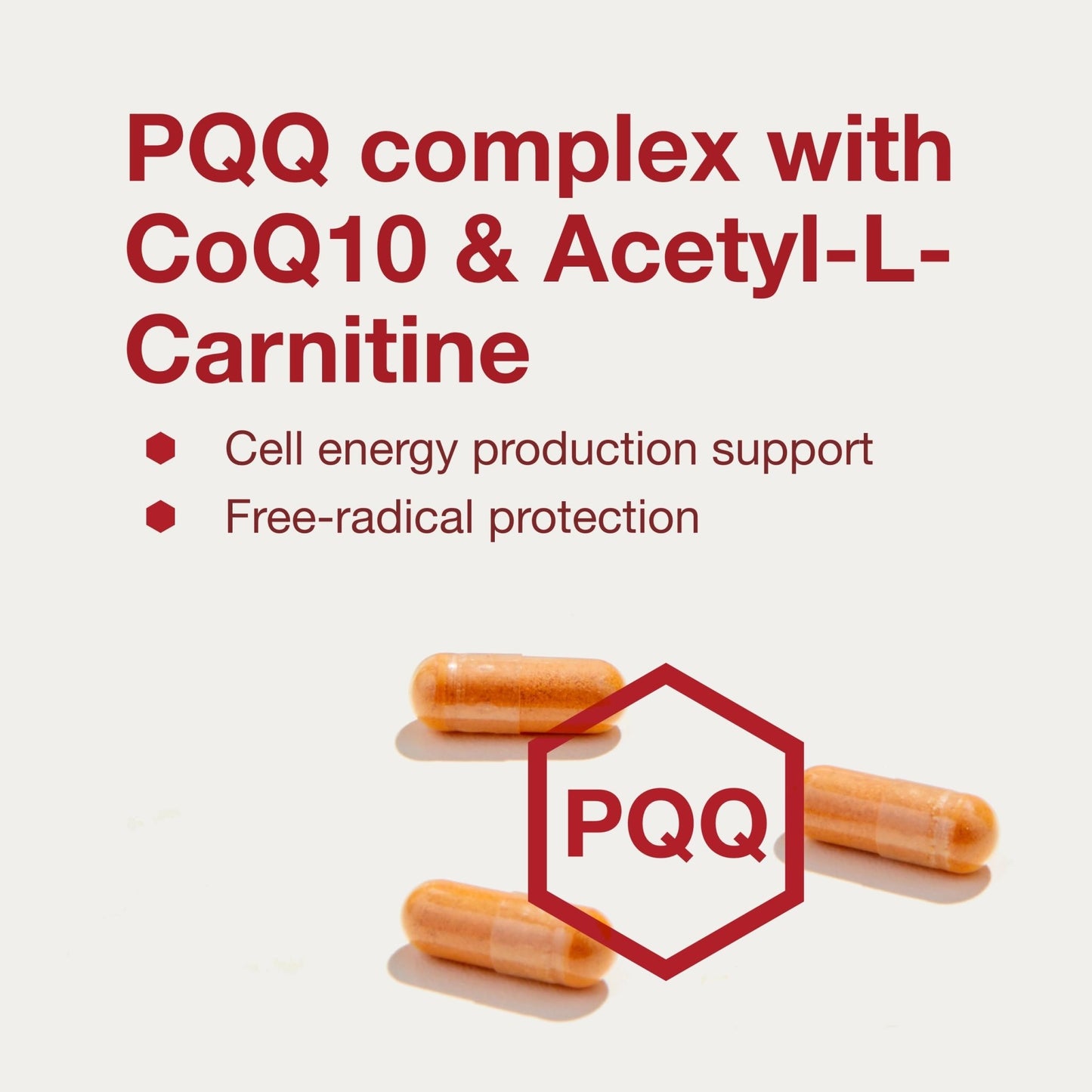 PROTOCOL FOR LIFE BALANCE PQQ Complex - Mitochondrial Health - with CoQ10 & L Carnitine - B Vitamin - Supplement for Energy - 30 Veg Caps - dailyvitalstore