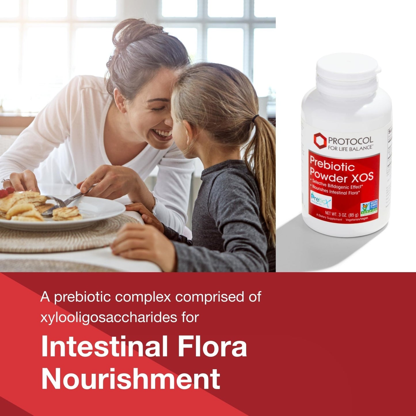 PROTOCOL FOR LIFE BALANCE Prebiotic Powder XOS - 1.55g per Serving - Intestinal Flora - Support GI Tract & Gut Health - Kosher & Non-GMO - 3 oz - dailyvitalstore