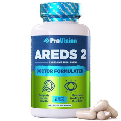 Provision AREDS 2 Eye Vitamins - Enhance Vision Supplements - Lutein Zeaxanthin Vision Complex - 60 Eye Supplement Capsules - dailyvitalstore