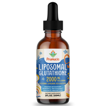 Prunucis 2000MG Liposomal Glutathione Liquid, 98% Absorption, Active Form L-Glutathione Supplement, - dailyvitalstore