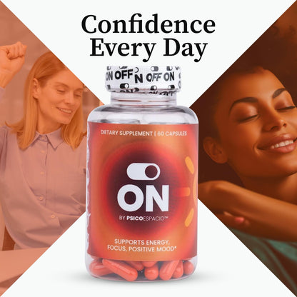 PSICÓESPACIO ON & Off Day & Night Supplement Bundle – Natural Energy with Ashwagandha + Sleep Aid with Melatonin & L-Theanine for Adults, Focus, Relaxation & Mood Support, 60 Count Each - dailyvitalstore