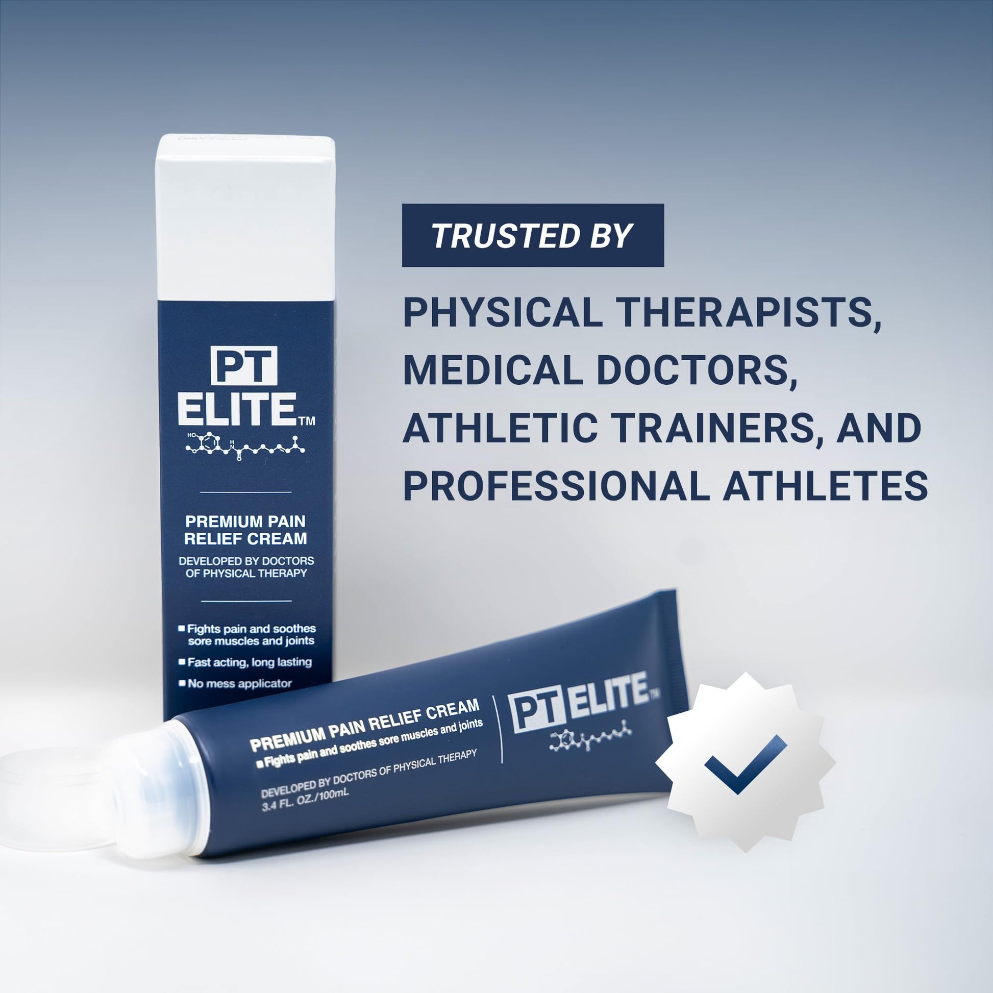PT Elite Premium Pain Relief Cream, with Capsaicin, Menthol & Arnica, Arthritis, Knee, & Back Pain Relief, Soothes Sore Muscles & Joints, Reduces Stiffness, Non-Greasy, Topical Analgesic, 3.4 oz - dailyvitalstore