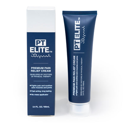 PT Elite Premium Pain Relief Cream, with Capsaicin, Menthol & Arnica, Arthritis, Knee, & Back Pain Relief, Soothes Sore Muscles & Joints, Reduces Stiffness, Non-Greasy, Topical Analgesic, 3.4 oz - dailyvitalstore