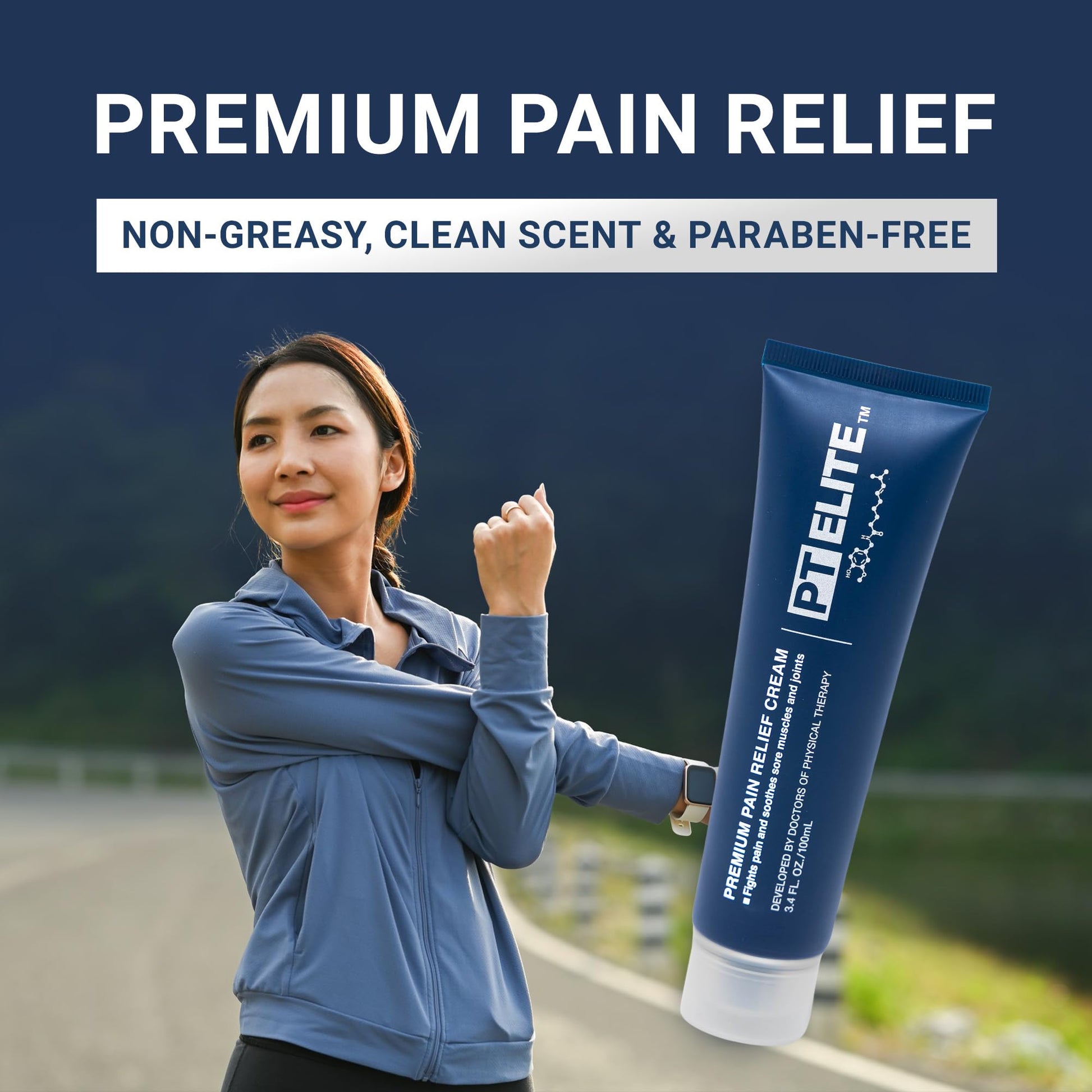 PT Elite Premium Pain Relief Cream, with Capsaicin, Menthol & Arnica, Arthritis, Knee, & Back Pain Relief, Soothes Sore Muscles & Joints, Reduces Stiffness, Non-Greasy, Topical Analgesic, 3.4 oz - dailyvitalstore