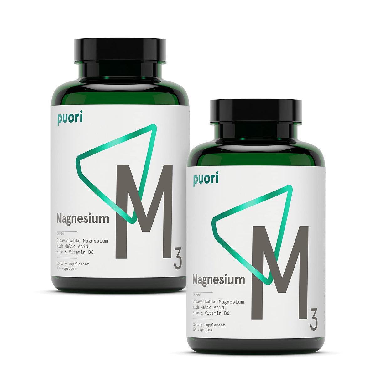 Puori Magnesium Complex Supplement - High Absorption Magnesium Taurinate & Gluconate, Zinc, Vitamin B6 & Malic Acid for Sleep Support, Immune & Bone Health & Muscle Recovery - 240 Vegan Capsules - dailyvitalstore