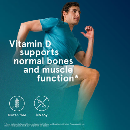 Puori Vitamin D3 Softgels, 2500 IU (62.5 mcg) - Fast Absorbing Vitamin D3 Supplements for Immune System Support, Bone Health & Density and Healthy Muscle Functions - Non-GMO & Gluten-Free - 120 Count - dailyvitalstore