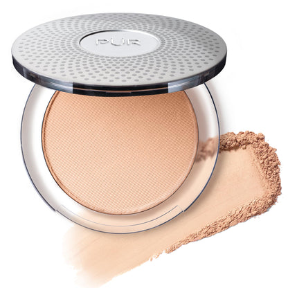 PUR Beauty 4-in-1 Pressed Mineral Makeup Powder Foundation with SPF 15 - Concealer & Finishing Compact Pressed Powder for Face - Buildable Medium to Full Coverage Foundation Powder (Blush Medium) - dailyvitalstore