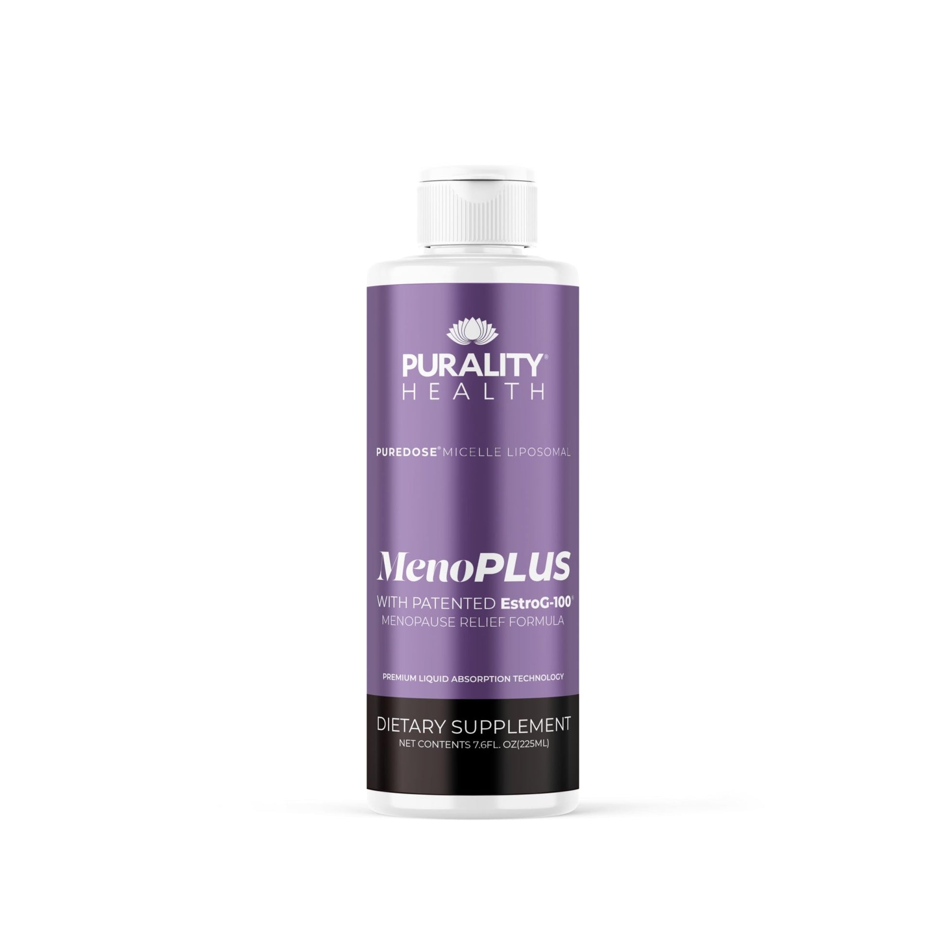 PURALITY HEALTH MenoPLUS Liposomal Menopause Supplement for Women | EstroG-100®, Vitamins D3, B6, B12 & K2 | Iodine | Hormonal Balance & Mood Support - dailyvitalstore