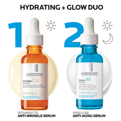 Pure 10% Vitamin C Serum + Hyalu B5 Pure Hyaluronic Acid Serum - dailyvitalstore
