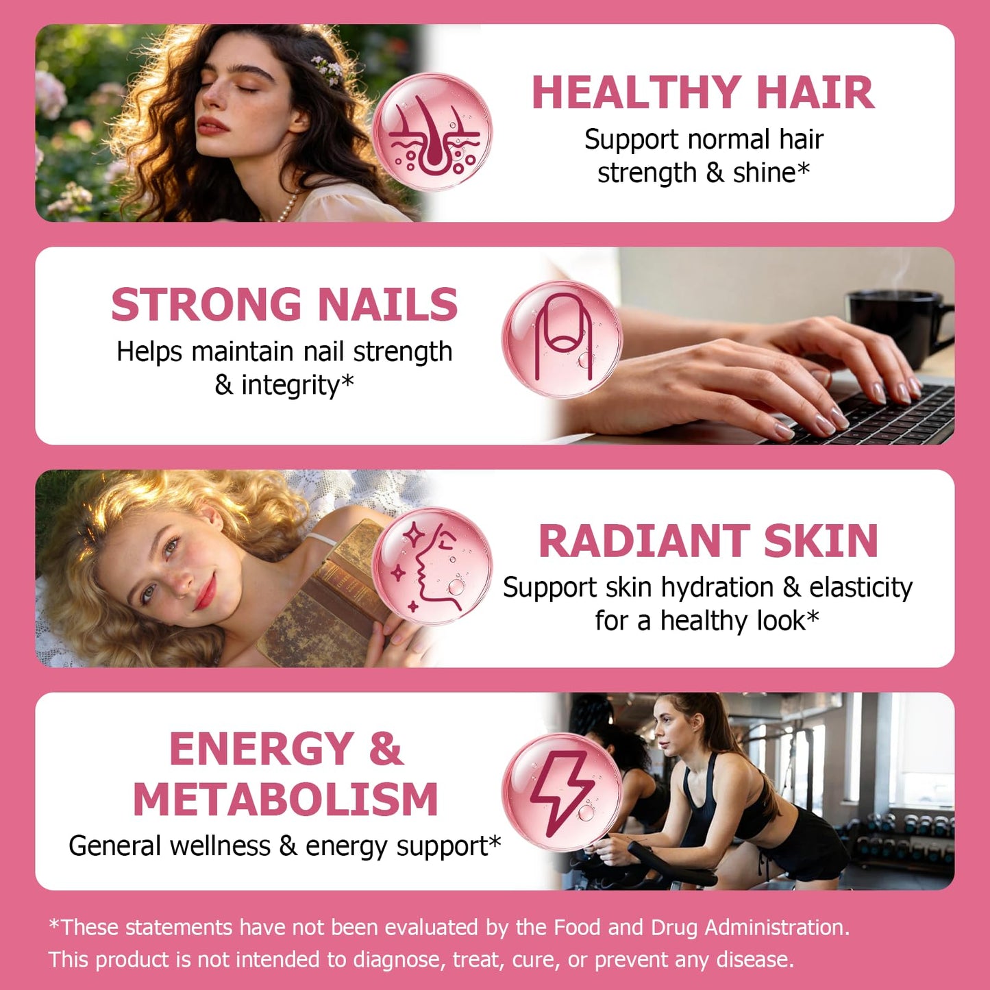 Pure Biotin 10000mcg Liquid Drop Optimal Solutions Hair Skin & Nails Vitamins Support w. Collagen Keratin Hyaluronic Acid Saw Palmetto, Biotin(Vitamin B7) for Hair Growth & Cellular Energy - dailyvitalstore