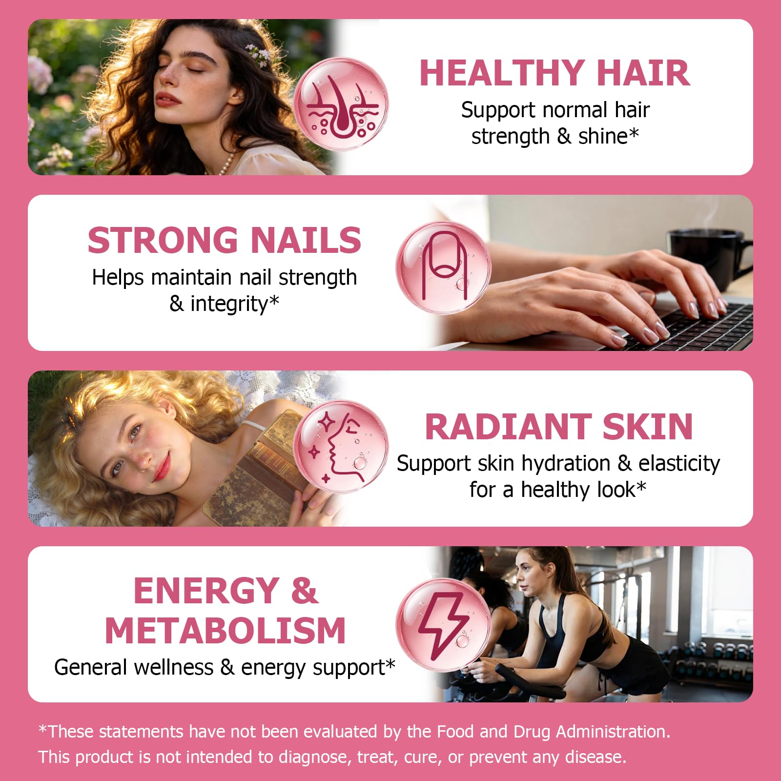 Pure Biotin 10000mcg Liquid Drop Optimal Solutions Hair Skin & Nails Vitamins Support w. Collagen Keratin Hyaluronic Acid Saw Palmetto, Biotin(Vitamin B7) for Hair Growth & Cellular Energy - dailyvitalstore