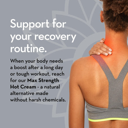 Pure Body Naturals Max Strength Hot Cream – Warming & Cooling Cream with Capsaicin and Menthol – Soothing Comfort for Overworked Muscles – 8.8 oz - dailyvitalstore