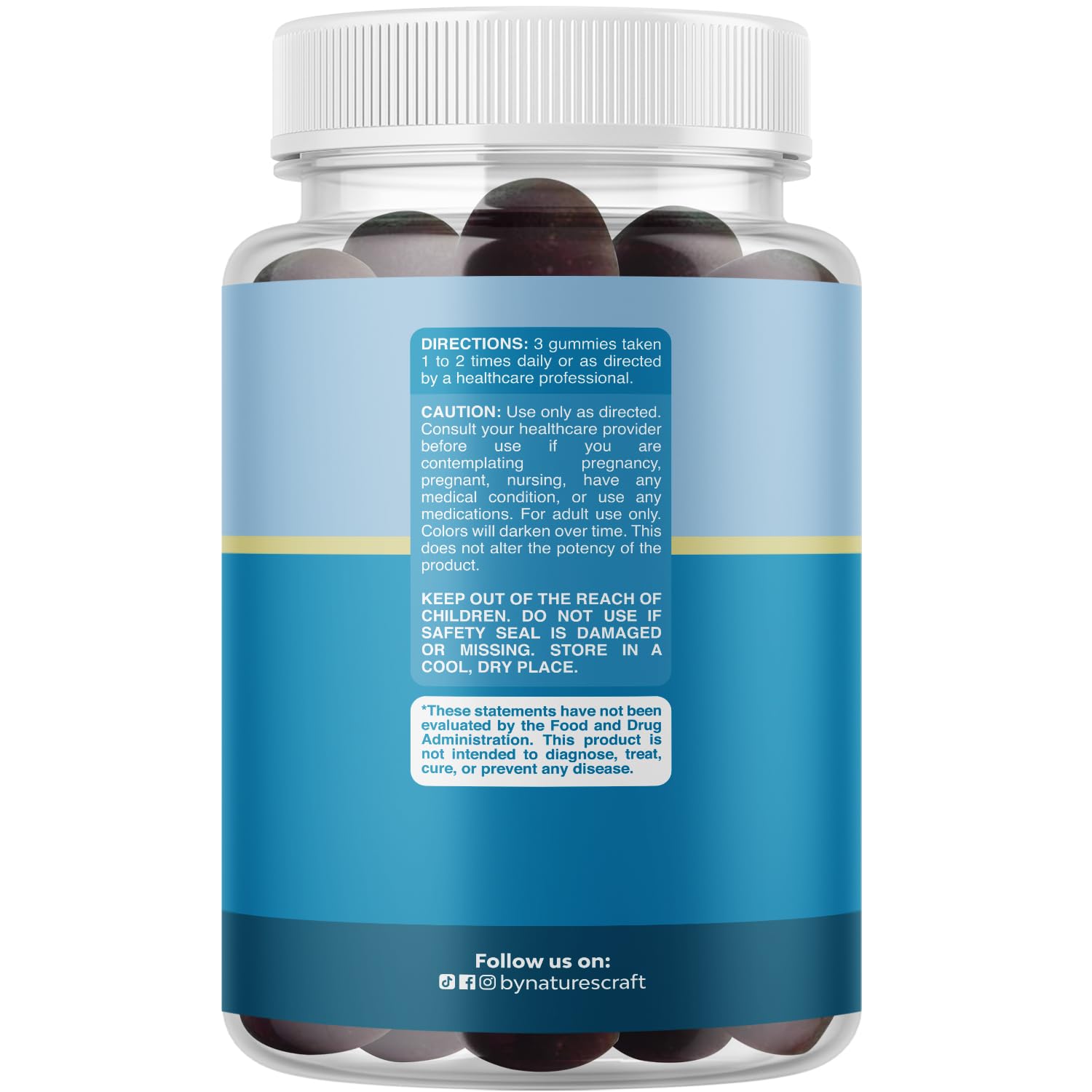 Pure Calm and Relaxing Magnesium Supplement - Magnesium for Stress Support & Rest Ease for Adults - High Absorption Mg Citrate Gummies with L Theanine & Ashwagandha for Muscle Cramps - 90 Count - dailyvitalstore