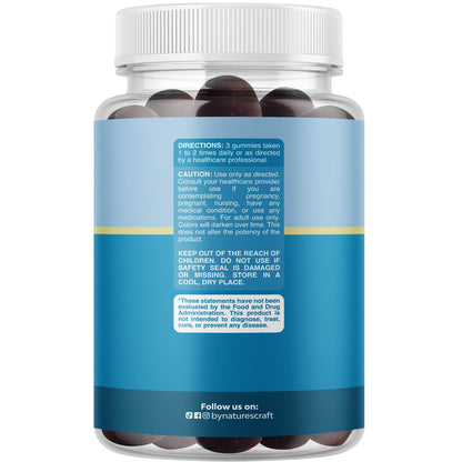 Pure Calm and Relaxing Magnesium Supplement - Magnesium for Stress Support & Rest Ease for Adults - High Absorption Mg Citrate Gummies with L Theanine & Ashwagandha for Muscle Cramps - 90 Count - dailyvitalstore