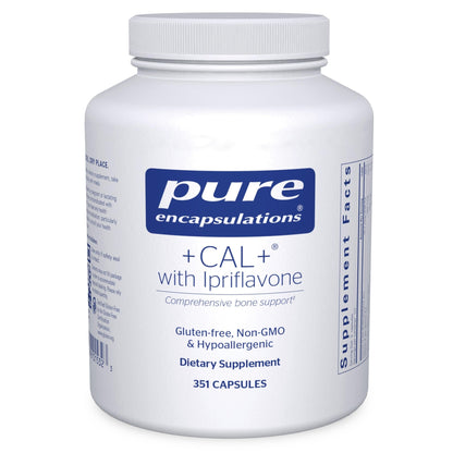 Pure Encapsulations +Cal+ with Ipriflavon | Mineral, Vitamin, and Herbal Supplement to Promote Skeletal Strength | 351 Capsules - dailyvitalstore