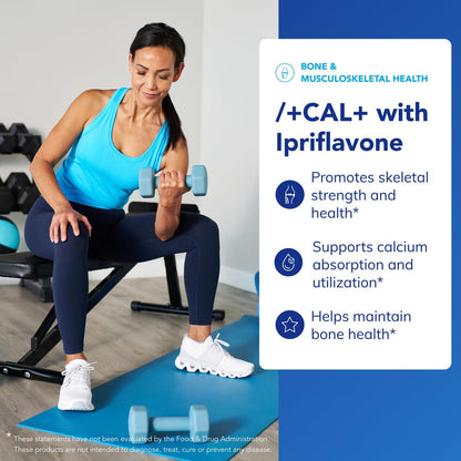 Pure Encapsulations +Cal+ with Ipriflavon | Mineral, Vitamin, and Herbal Supplement to Promote Skeletal Strength | 351 Capsules - dailyvitalstore
