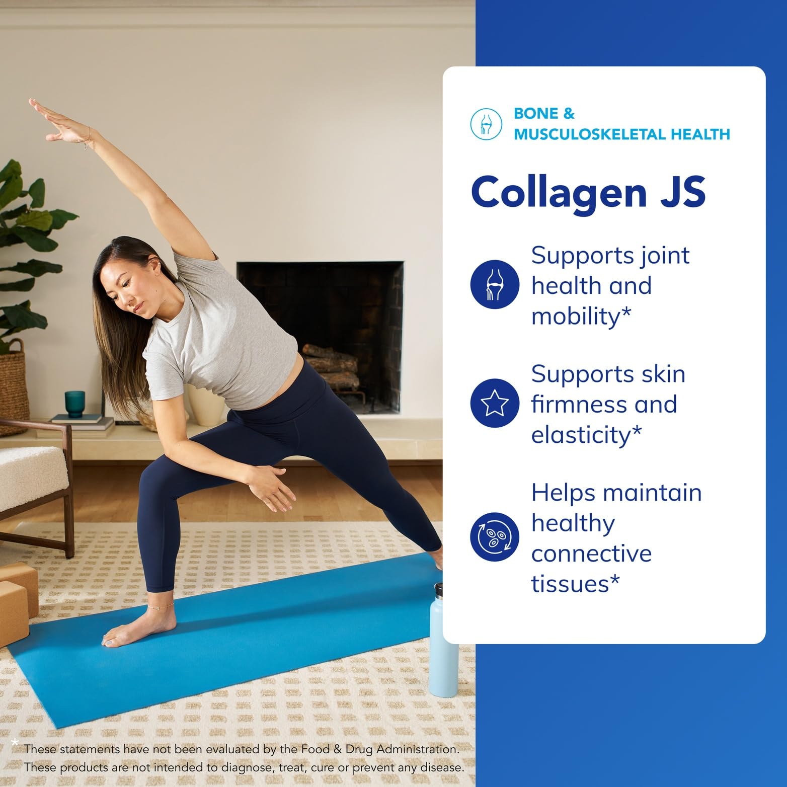Pure Encapsulations Collagen JS - Skin & Joint Health* - 1,000 mg Hydrolyzed Biocell Collagen - Gluten Free & Non-GMO - 120 Capsules - dailyvitalstore