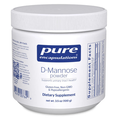 Pure Encapsulations D-Mannose Powder - for Urinary Tract Support - Urinary Tract Support & Bladder Health* - Easy Dissolve Powder - Non-GMO & Vegan - 3.5 oz - dailyvitalstore