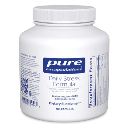 Pure Encapsulations Daily Stress Formula | Promotes Relaxation and Moderates the Effects of Occasional Stress*| 180 Capsules - dailyvitalstore
