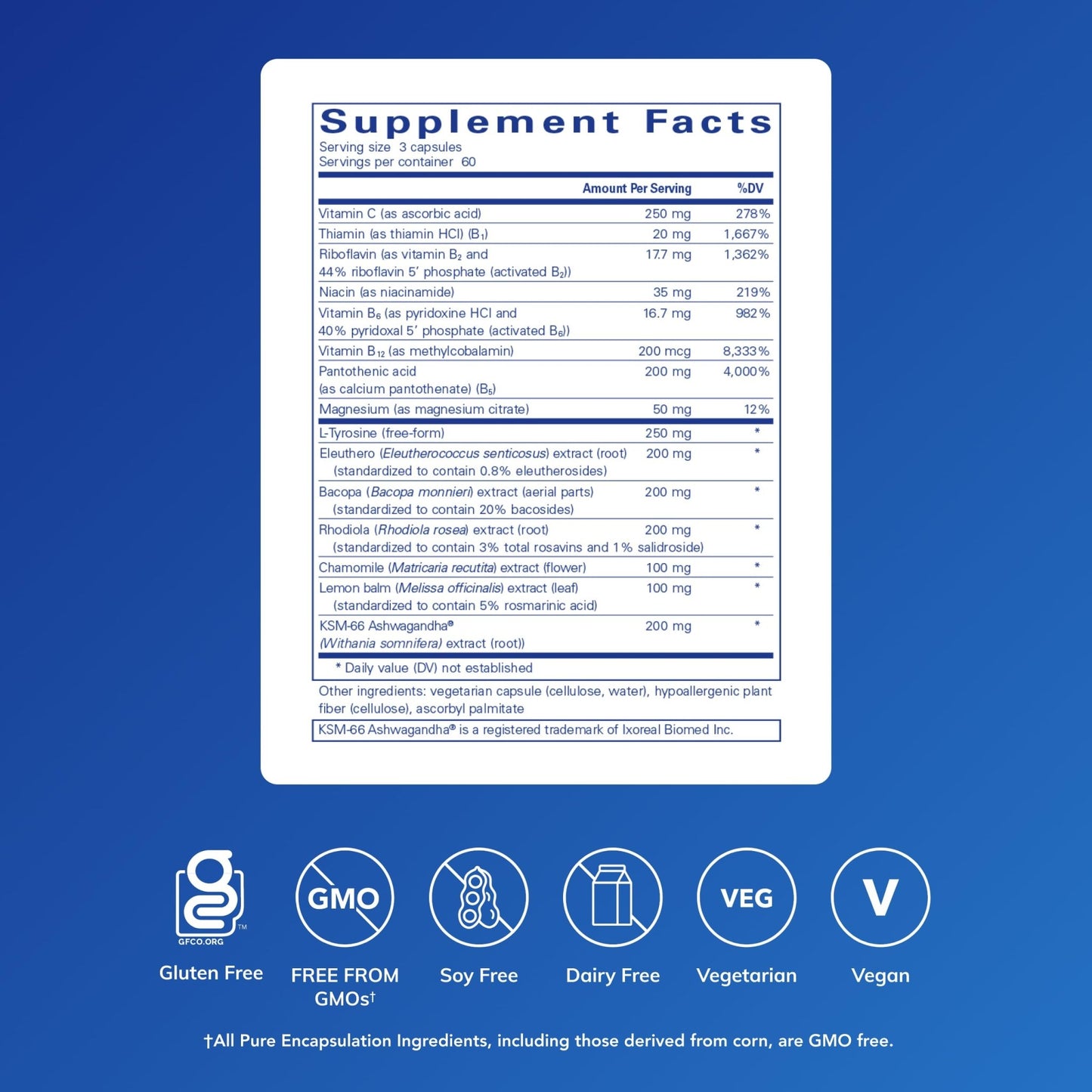 Pure Encapsulations Daily Stress Formula | Promotes Relaxation and Moderates the Effects of Occasional Stress*| 180 Capsules - dailyvitalstore