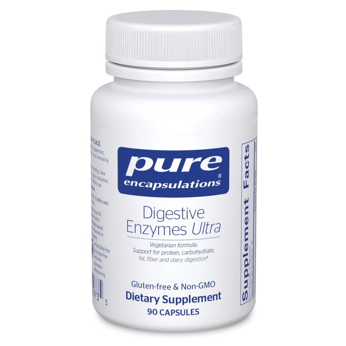 Pure Encapsulations Digestive Enzymes Ultra - Vegetarian Digestive Enzyme Supplement to Support Protein, Carb, Fiber, and Dairy Digestion* - 90 Capsules - dailyvitalstore